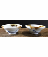 Vtg WW2 Japan  OPEN SALT CELLAR POTTERY CELLAR Stoneware SIGNED Hand Thrown - $476.49 MXN