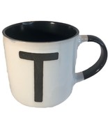 Oversized Personalize “Letter T” Ceramic Coffee Mug Cup 16 oz White-NEW-... - $275.76 MXN
