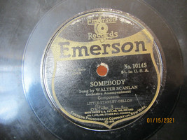 10&quot; 78 Rpm Record Emerson 10145 Walter Scanlan SOMEBODY/ You&#39;re A Million Miles - £7.87 GBP