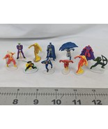 Marvel DC Comics Mini Figure Lot of 11 Super Heroes 1.25 Inch - $24.95