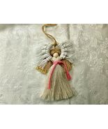 Angel Made In Hawaii Christmas Angel Handmade Macrame Holiday Angel Orna... - $21.05 CAD
