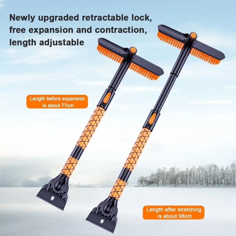 Car Winter Ice Removing Brush Shovel Flexible Adjustable Car Snow Glass Remover - £23.80 GBP+