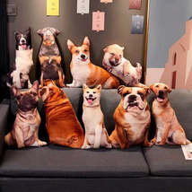 3D Simulation Dog Shiba Inu Bulldog Labrador Corgi Cute Pillow Sofa Bed ... - £5.30 GBP+