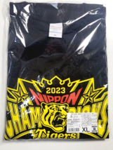 2023 Npb Nippon Champions Hanshin Tigers Japanese Xl Black T-SHIRT - £59.56 GBP