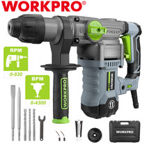 WORKPRO Premium SDS-Plus 12.5AMP Rotary Hammer Drill Heavy Duty Corded 5... - £120.59 GBP