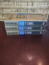 Sony ES T-120 HG High Grade VHS Set Of 3 -used - £12.31 GBP