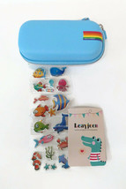 Leay Jeen Camera Protector Light Blue With Fish Stickers 4.5&quot; x 2&quot; x 2&quot; - £6.03 GBP