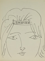 &quot; L&#39;Epervier &quot; Par Pablo Picasso Lithographie De Buffon Livre 14 3/4 &quot; x11 &quot; - $191.69