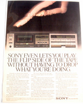 1982 Color Ad Sony TC-FX500R Cassette Deck,  Sony-The One and Only - £6.28 GBP