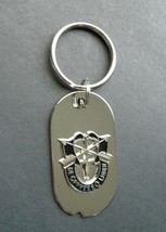 Special Forces Dog Tag Keyring Keychain Key Ring Chain 2.1 inches - $10.64
