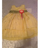 Mothers Day holiday Size 4 Blueberri dress tiered yellow girls  - £15.95 GBP