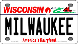 Milwaukee Wisconsin Novelty Mini Metal License Plate Tag - £11.90 GBP