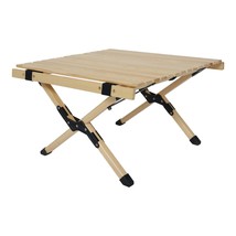 Portable Foldable Outdoor Picnic Table - Natural Beech Wood Camping - $857.25 MXN