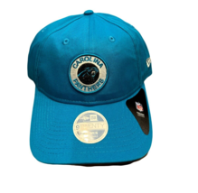 NWT New Carolina Panthers New Era 9Twenty Logo Patch Women&#39;s Adjustable Hat - £17.32 GBP