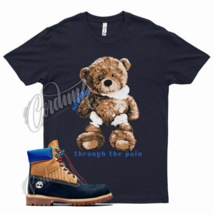 Navy SMILE T Shirt for Timberland Retro Waterproof Boots Wheat Royal Blue - $25.64+
