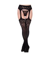 TAROMAING Women&#39;s Suspender Stockings Thigh High Garter Belt Pantyhose F... - £11.78 GBP