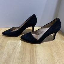 Madewell Women’s Shoes black suede high heels /size 6.5 E5133 - $24.75