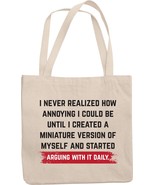 Funny Version of Myself Reusable Tote Bag for a Parent or Parents - $29.71 CAD