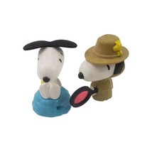 2018 Peanuts Snoopy McDonald&#39;s Happy Meal Toy Figure Lot of 2 - £4.16 GBP