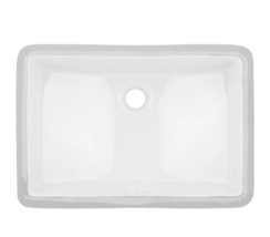 New Overton Rectangular Porcelain Undermount Bathroom Sink by Signature ... - $129.95