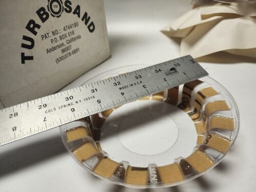 5pcs. TURBO SAND 60539 0 Tilt 1/4" Radius 120 Grit Abrasive Sanding Head / Caps Item image 5