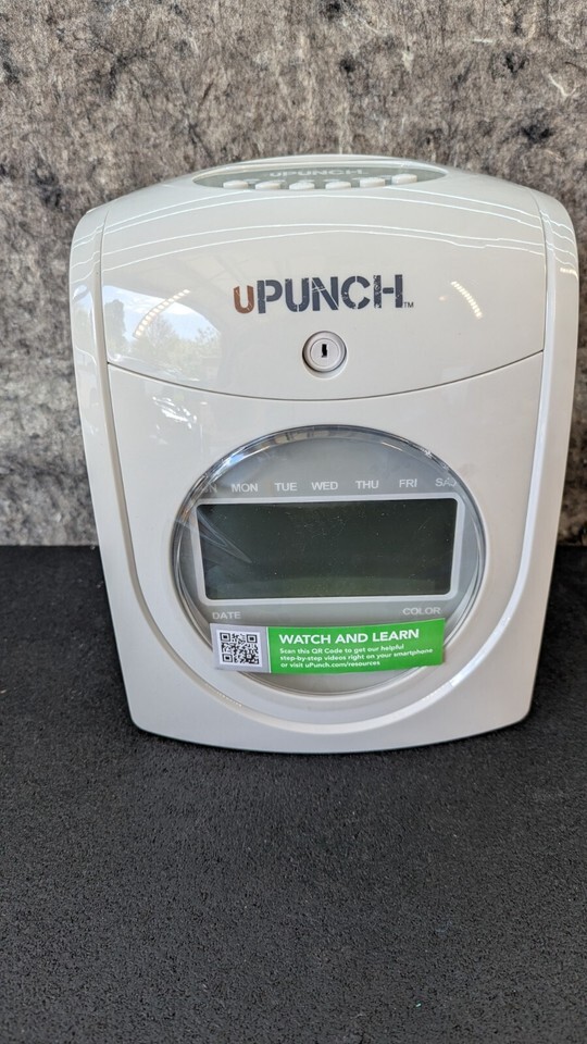 NEW OPEN BOX uPUNCH HN4000 Calculating Time Clock w/ PSU- Missing Keys Item image 5