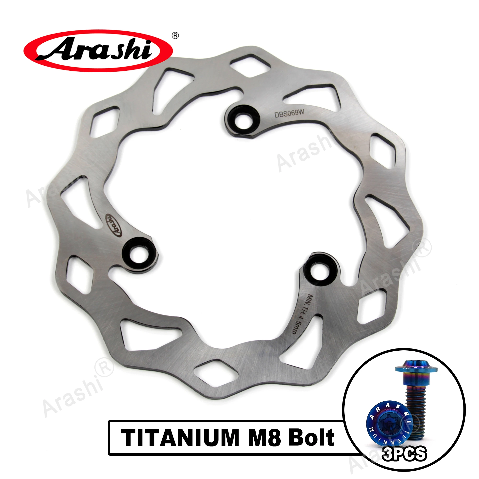 Arashi   NINJA 250 R/ EX250J 2008-2012 CNC Rear ke Disc Rotor 250R 2008 2009 201 - $339.21