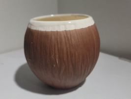 TRADER VICS Coconut Shaped Ceramic TIKI Mug / Cup Lowball Vtg 1960s - $17.81