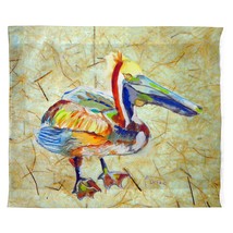 Betsy Drake Heathcliff Pelican Outdoor Wall Hanging 24x30 - £39.46 GBP