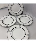 Studio Nova Exhibition  6 1/4 Saucer  Y0290 Geometric Art Deco Set of 4 - $21.65 CAD