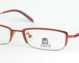 Eye&#39;d VISION E003 003 RED EYEGLASSES GLASSES METAL FRAME 51-18-135mm (NO... - $29.70