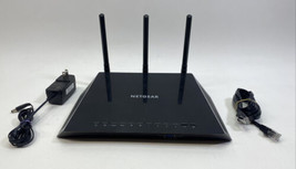 Netgear AC1750 Black Dual Gigabit Band 802.11ac 2-Ports Smart WiFi Router &amp;Cords - £25.92 GBP