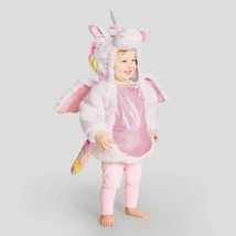 NEW Plush Fairytale Hooded Unicorn Halloween Costume sz 6-12 months whit... - $201.95 MXN
