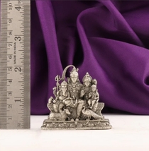 BIS HALLMARKED 925 Silver Antique 2D Shiv parivar Idol - pure silver gift items  - £76.33 GBP+