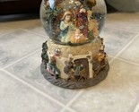 Nativity Christmas Musical Snow Globe Vintage with Silent Night Music - $33.33