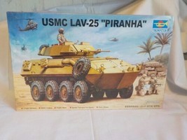 Trumpeter USMC LAV 25 Piranha Tank Model Kit 1/35 OB Parts Sealed Inside... - $29.99