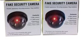 (LOT 2) BRAND NEW Dummy Camera Fake Security CCTV Dome w/ Flashing Red L... - $16.71
