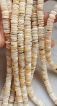 30%off-- 16inch -Natural original shell -sea  shell jewelry heishi wheel... - $6.70