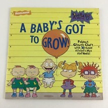 Nickelodeon Rugrats A Baby&#39;s Got To Grow Fold Out Growth Chart Vintage 1997 - £14.99 GBP