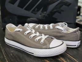 Pre-Owned Converse All Star Low Gray/White Sneakers Shoes Kid size 1 - £22.42 GBP