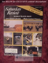 Saturday Review January 11 1975 Travel J. William Fulbright Andre Kostelanetz - £6.92 GBP