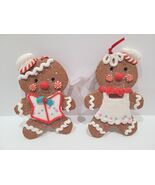 Christmas Gingerbread Man Boy Girl Couple Peppermint Cookie Candy Ornaments - $20.99