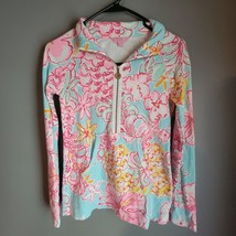 Lily Pulitzer Pink Shell Pullover Shirt Popover Top Women&#39;s Size XXS - £54.74 GBP
