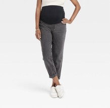 Isabel Maternity Jeans Womens 6 Gray by Ingrid Isabel Over Belly Boyfriend New - £9.55 GBP