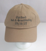 The Best Dad &amp; Granddaddy 06/19/20 Embroidered Adjustable Baseball Cap - £11.55 GBP