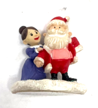 Hawthorne Village Mrs Claus Helping Santa Dress Mini 1 3/4&quot; Figure - $14.85
