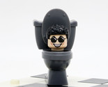 Custom Mini-figure Miniature Skibidi Toilet Man Toilet Man Grey building... - £1.99 GBP