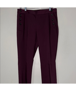 Express Purple Dress Pants Columnist Mid Rise Boot 12 - $347.37 MXN