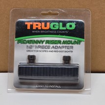 TRUGLO 1/2&quot; Picatinny Riser Mount 4&quot; Length Black NEW 1-Piece Adapter TG8970B - £19.57 GBP