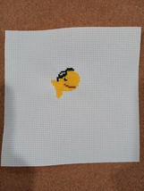 Completed Goldfish Wearing Sunglasses Finished Cross Stitch - $2.99